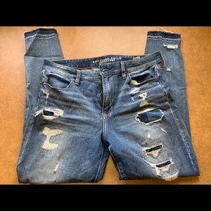 American Eagle High Rise skinny Jeans Size 14